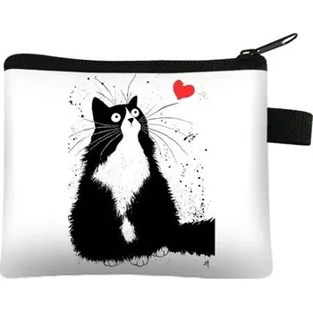 Peněženka Roztomilá mini peněženka s kočičím motivem | dětská peněženka - 030