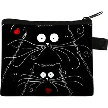 Peněženka Roztomilá mini peněženka s kočičím motivem | dětská peněženka - 012