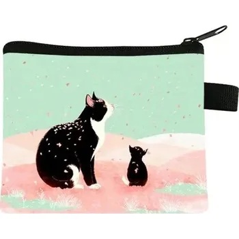 Peněženka Roztomilá mini peněženka s kočičím motivem | dětská peněženka - 033