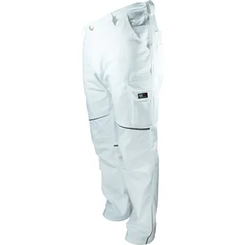 Pracovní obuv Pracovní kalhoty DuduWork bílé se šedou, velikost 52