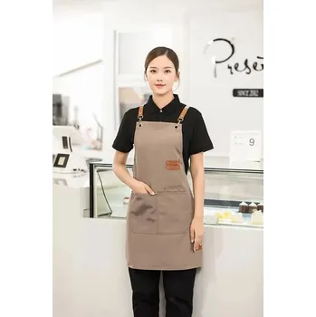 Kuchyňská zástěra Kuchyňská zástěra s kapsami | ochrana při grilován - 1ks meruňka