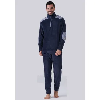 Pánské pyžamo Pánské pyžamo Karelpiu KF7301 Modrá M