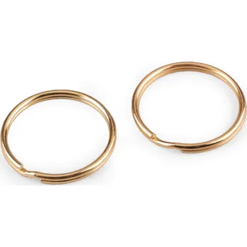 Kroužek na klíče Ø35 mm - zlatá (100 ks)