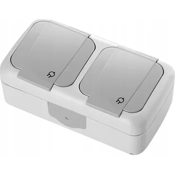 Elektrická zásuvka Elektrická Zásuvka hermetická Panasonic šedá