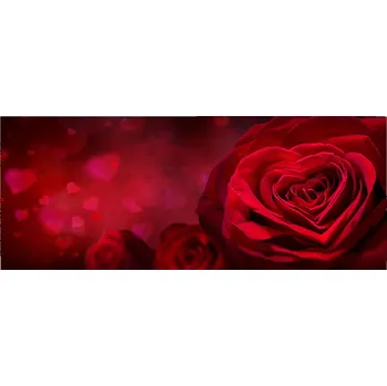 Obraz Panel z tvrzeného skla Červená růže srdce XXL