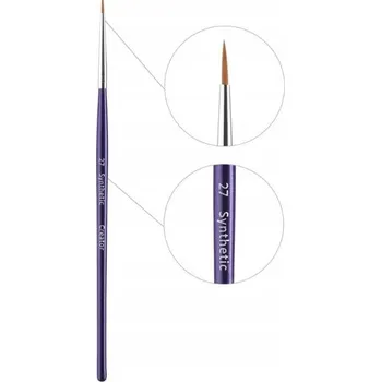 Kosmetický štětec Štěteček na obočí Creator Synthetic č. 27 tenký, fialová rukojeť