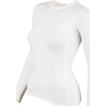 Dámské tričko Tričko dámské s rukávem BAMBUS merino vlna Krémová XXL