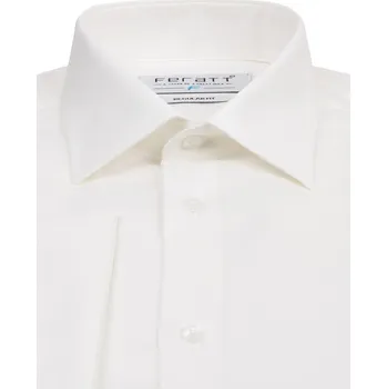 Pánská košile FERATT Košile F-LINE I smetanová REGULAR manžetové knoflíčky Velikost: XL