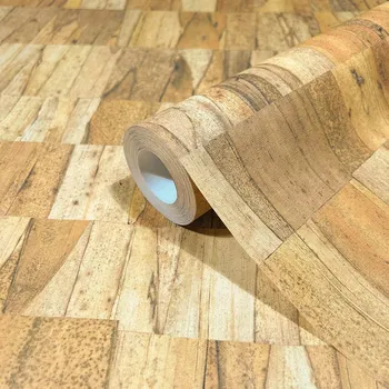 Tapeta VINYLOVÁ TAPETA NA VLIESU IMITACE DŘEVA