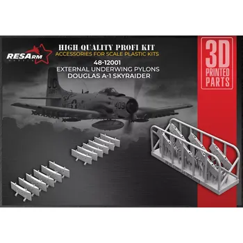 Plastikový model RESARM 1/48 A-1 Skyraider External Underwing Pylons