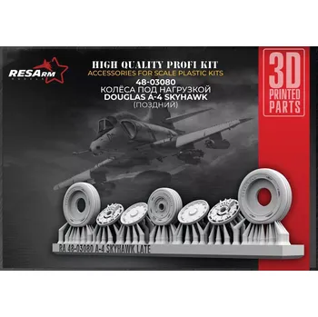 Plastikový model RESARM 1/48 A-4M Skyhawk wheels set