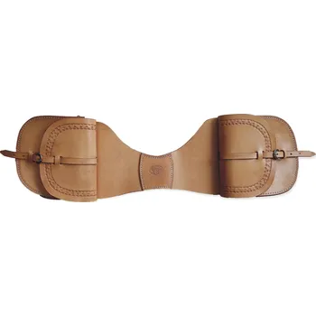 Jezdecké sedlo brašny na westernové sedlo - brašny na westernové sedlo - světle hnědá