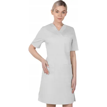 Dámské šaty 44 ŠATY LÉKAŘSKÁ KOSMETICKÁ SE ZAVAZOVÁNÍM KAPSY ZÁSTĚRA 76