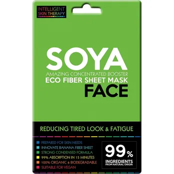 Pleťová maska Pleťová maska v plátýnku PROTI ZNÁMKÁM ÚNAVY pro drsnou a mdlou pleť