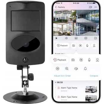IP kamera MINI WIFI KAMERA ŠPIÓNSKÁ SKRYTÁ V POHYBOVÉM ČIDLE PIR LED, VZDÁLENÝ NÁHLED