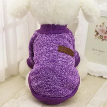 Obleček pro psa Teplé zimní oblečení pro malé psy a kočky - Fialová,XS