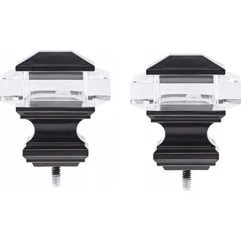 Obraz Koncovky ke garnýžím akrylové čtvercové dekorativní ozdobné hnědé