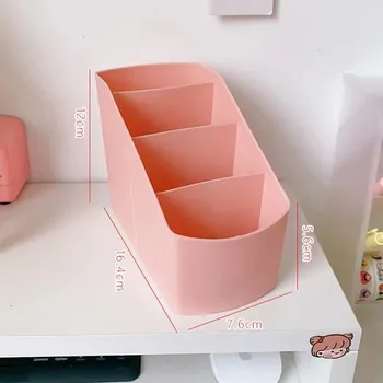 Úložný box Velký stolní pořadač na tužky | stolní organizér, úložný box - růžový