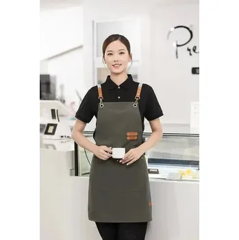 Kuchyňská zástěra Kuchyňská zástěra s kapsami | ochrana při grilován - 1ks zelený