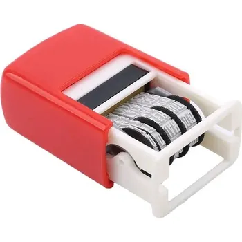 Kreativní samobarvící razítko | razítko datumové | kreativní tvorba - červený