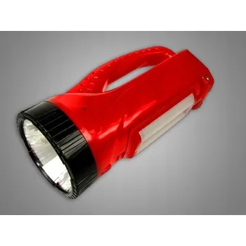 Svítilna Ruční svítilna s akumulátorem 1W + 24 SMD červená