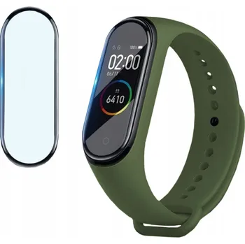 Příslušenství k chytrým hodinkám ŘEMÍNEK SE SKLEM pro XIAOMI MI BAND 4 -