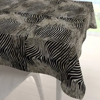 ubrus Sametový čtvercový ubrus Tamara TMR-052 Zebrovaný vzor 40x40 cm