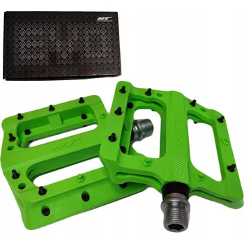 Pedál na kolo Platformové pedály HT PA01A zelené