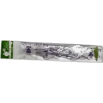 pravítka PRAVÍTKO LETADLO DOPLNĚK do penálu 20 cm