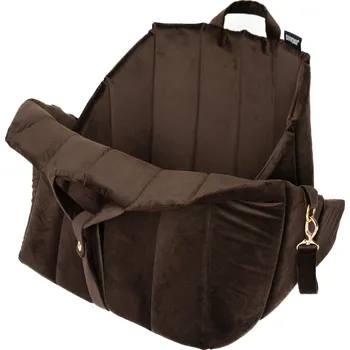 Pelíšek pro psa BiBi BEDS Autosedačka a taška 2v1 vyztužená SMART Barva: Hnědá, Velikost: S