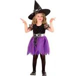 Dívčí kostým čarodějnice s fialovou sukní - pro věk 4-5 let