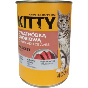Krmivo pro kočku KRMIVO PRO KOČKY JÁTRA DRŮBEŽ PAŠTIKA 400g Kitty