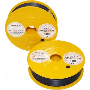 elektrický kabel Vodič LGY/H05V-K 0,50 mm2 100 m Granátový