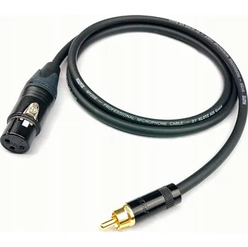 Audio kabel Kabel RCA - XLR LGJ Group Kabel KLOTZ XLR F na RCA NEUTRIK 5 m Kabel RCA na XLR, KLOTZ s konektory NEUTRIK, 5 m