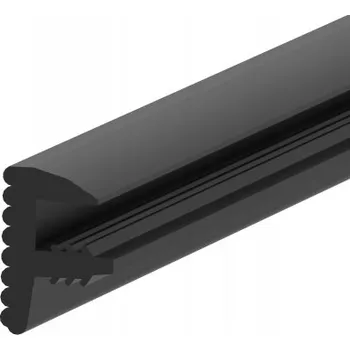 Zábradlí Těsnění profil F, délka 25000 mm, pro SKLO o tloušťce 12 - 21.52 mm, guma EPDM