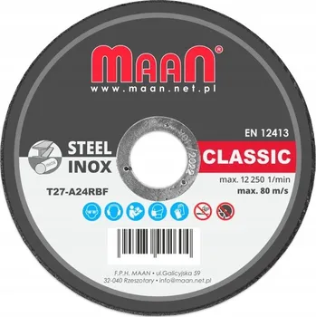 Řezný kotouč Řezací kotouč pro ocel Maan 5306 125 x 22,2 mm