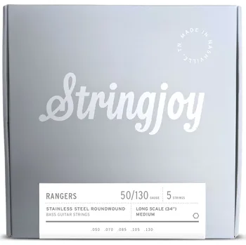 Struna pro kytaru a smyčcový nástroj Struny pro baskytaru Stringjoy RANGERS ocelové 50-130 5-strunné