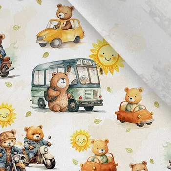 Bavlna premium NELA medvídek cestovatel