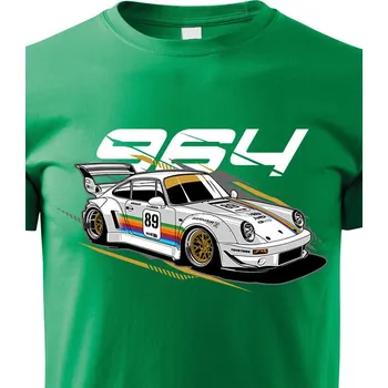 Chlapecké tričko Dětské tričko Porsche RWB 964, Barva Zelená, Velikost 110 cm/4 roky, Canvas Dětské tričko Bezvatriko.cz 1864