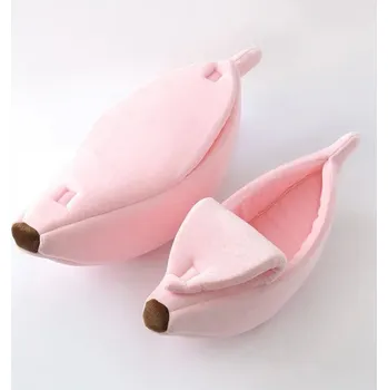 Pelíšek pro psa Teplý pelíšek pro kočky a psy | Psí košík, Kočičí postel - růžová 1ks,M 55 x 20 x 15 cm