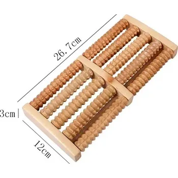 Masáž Masážní váleček na nohy | dřevěný masážní roller - B