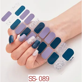 Přípravek na nehty Sada módních nálepek na nehty - SS-089