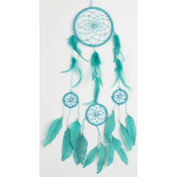 Lapač snů Lapač snů CIRCLES tyrkys/ délka 45 cm