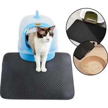 Toaleta pro kočku Omyvatelná protiskluzová podložka pro kočky | podložka pod kočičí záchod