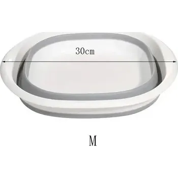 Umyvadlo Skládací umyvadlo do koupelny | přenosný lavor - Šedá-M