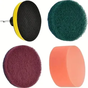 Elektrický kartáč na čištění koupelny | čistící sada - 4PCSB