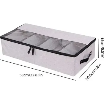 Úložný box Skládací úložný box na boty | Organizér do šuplíku - 1ks světle šedá