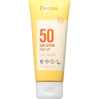 Přípravek po opalování Derma Sun Lotion opalovací mléko SPF 50 100 ml