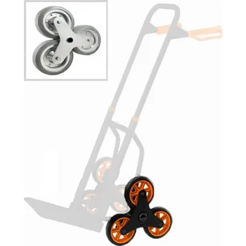 Rudl Kolo 3 x pr. 200 mm pro schodišťový vozík, sada kol, Nosnost 200 kg