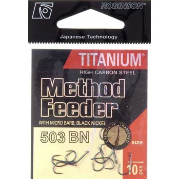 Rybářský háček Háčky s protihrotem Robinson Titanium 503BN č. 10, 10 ks